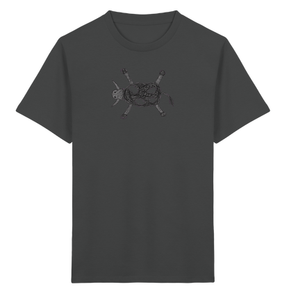 Kuh von oben gezeichnet - Kinder Bio T-Shirt