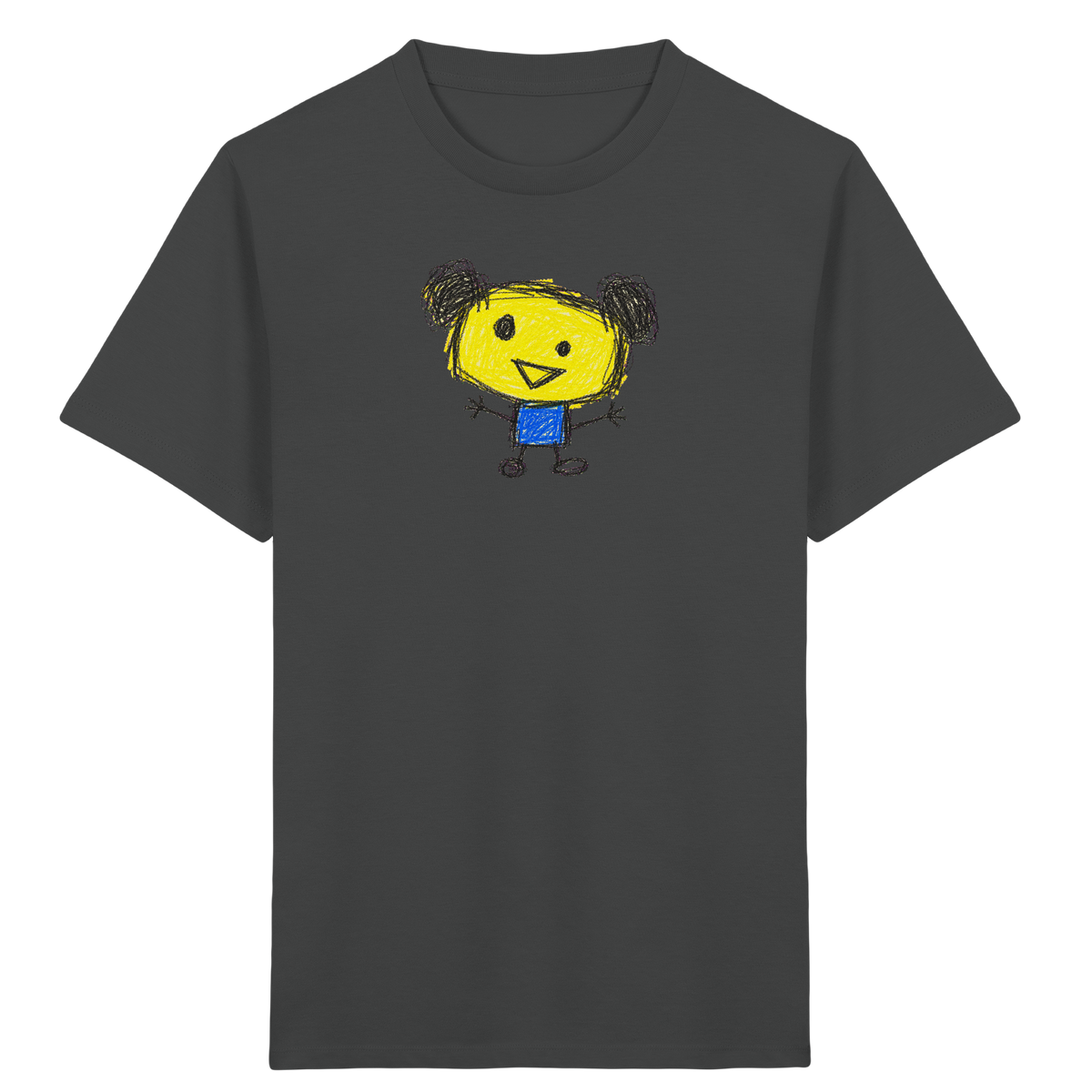 Kritzelkopf mit Doppeldutt - Kinder Bio T-Shirt