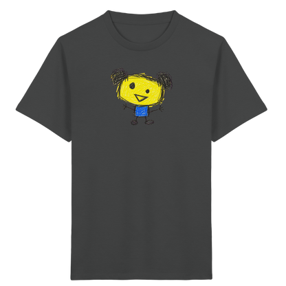 Kritzelkopf mit Doppeldutt - Kinder Bio T-Shirt