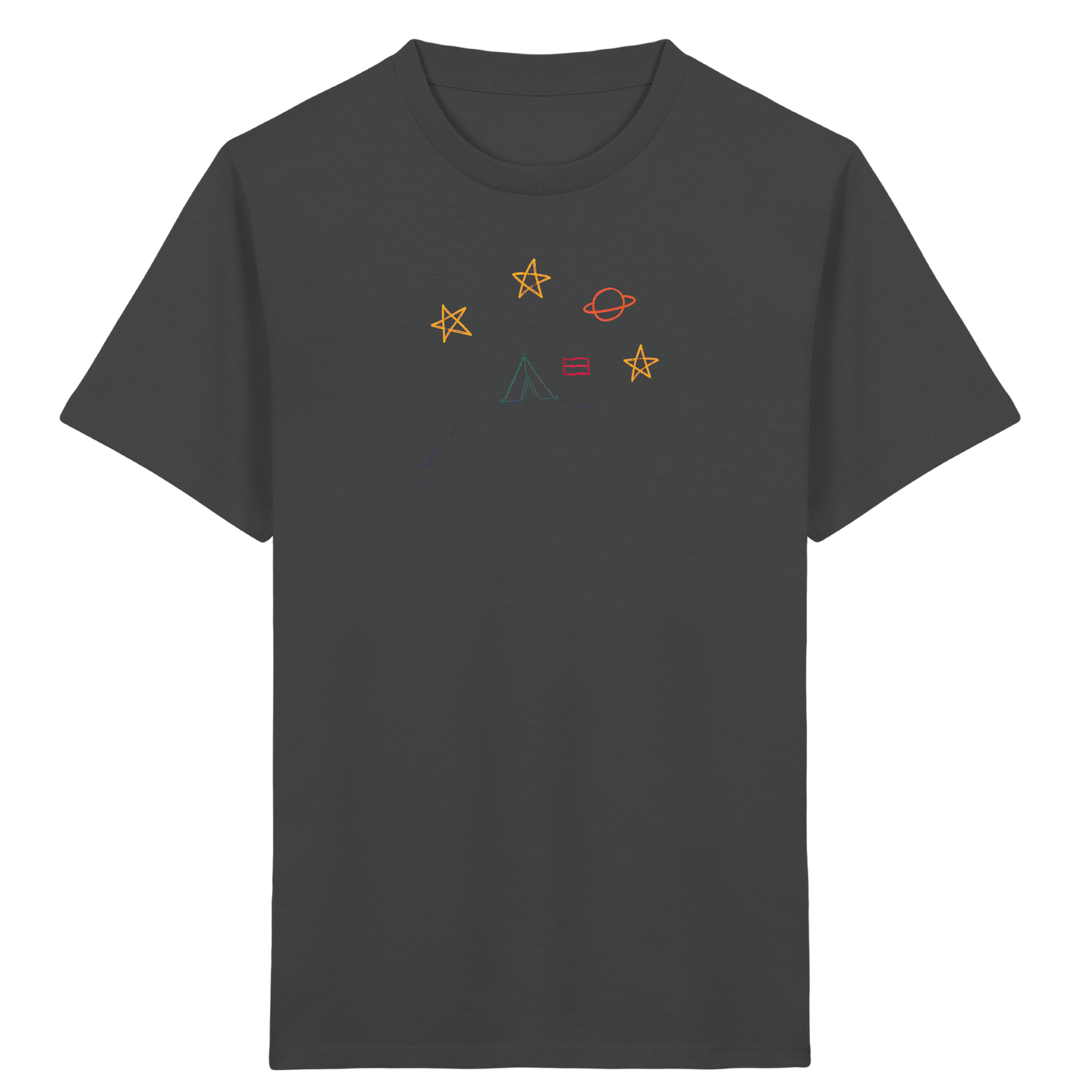 Abenteuerliches Weltraum Camping Kinder T-Shirt - Kinder Bio T-Shirt