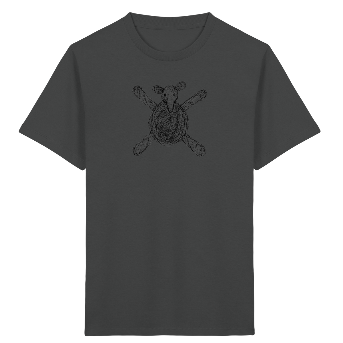 Tapir von oben gezeichnet - Kinder Bio T-Shirt