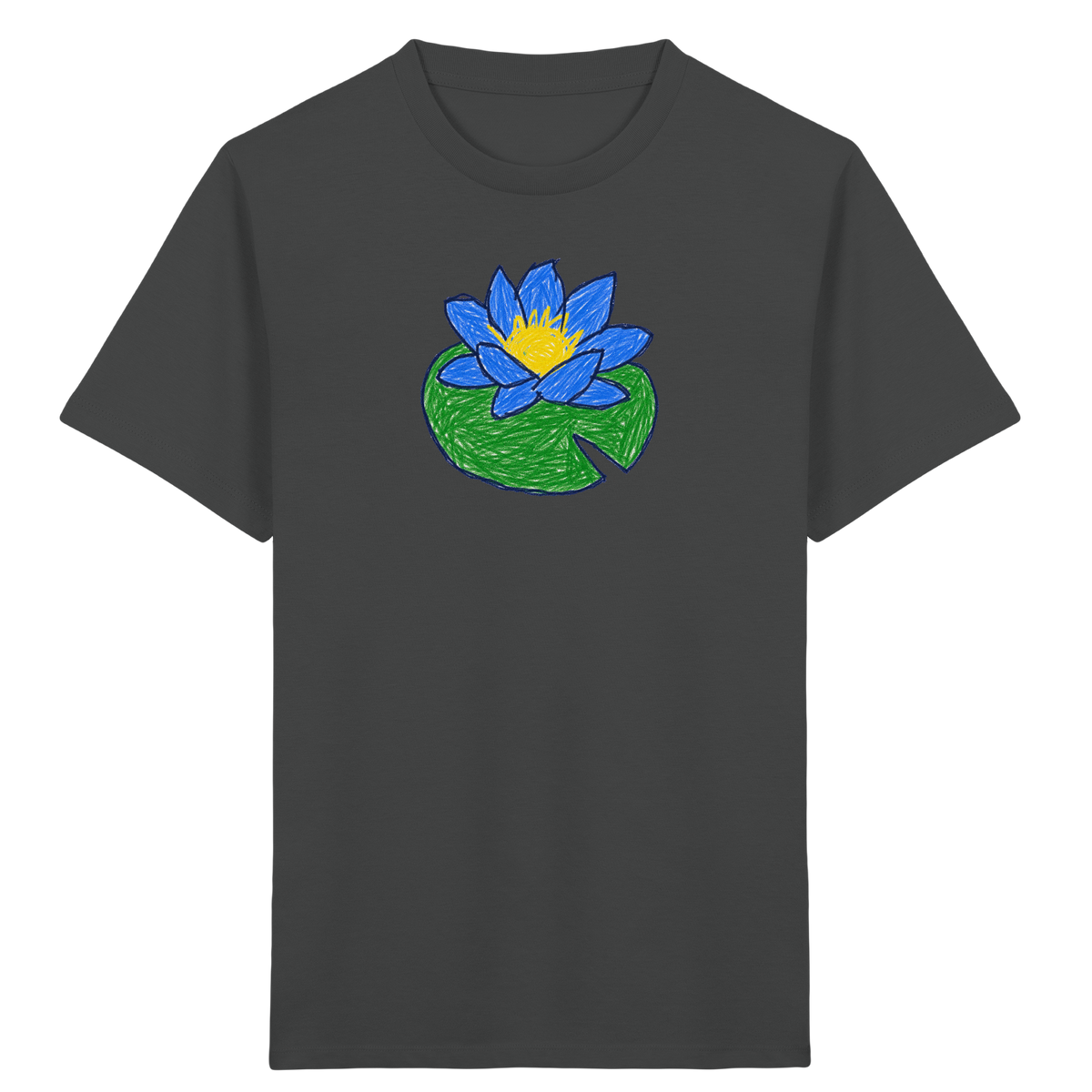 Kritzel Wasserlilie Kinder Shirt - Kinder Bio T-Shirt