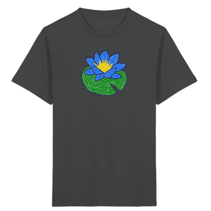 Kritzel Wasserlilie Kinder Shirt - Kinder Bio T-Shirt