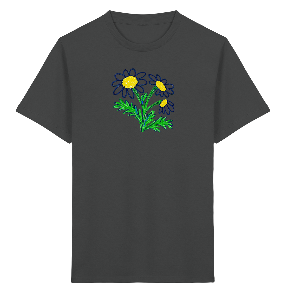 Kritzel-Kamille Kinder T-Shirt - Kinder Bio T-Shirt