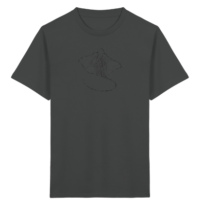Rochen von oben gezeichnet - Kinder Bio T-Shirt