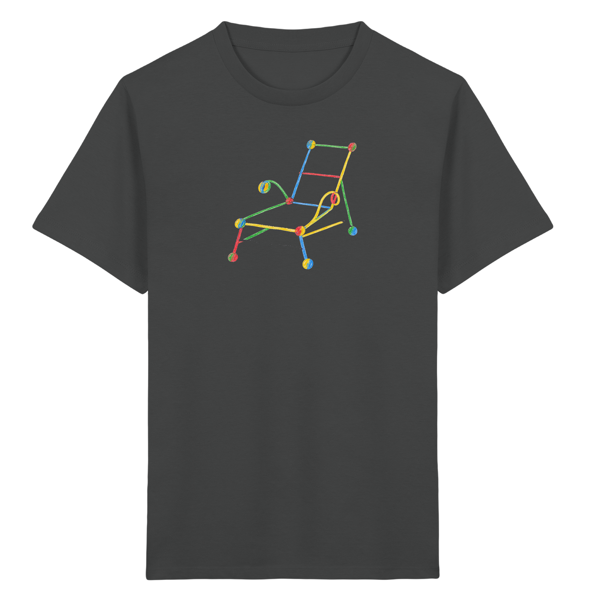 Bunte Liege mit Farbpunkten - Kinder Bio T-Shirt