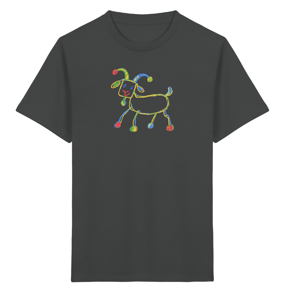 Freche Farbpunkt Ziege - Kinder Bio T-Shirt