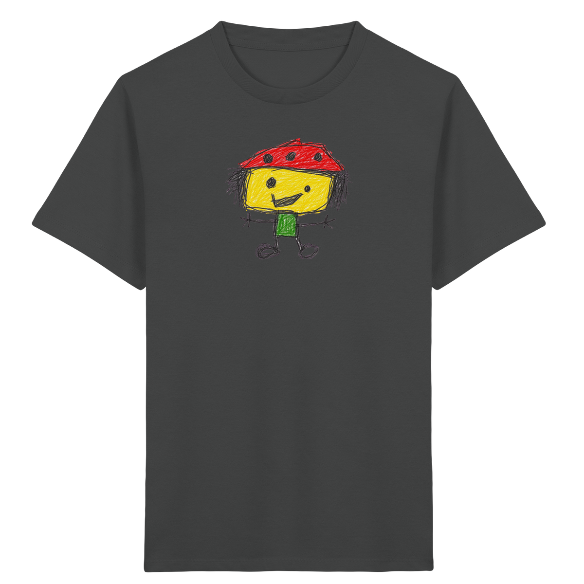 Kritzelkopf mit Tupfenhut - Kinder Bio T-Shirt
