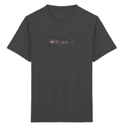 Hund von oben gezeichnet - Kinder Bio T-Shirt