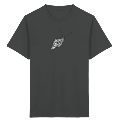 Schnecke von oben Kinderzeichnung - Kinder Bio T-Shirt