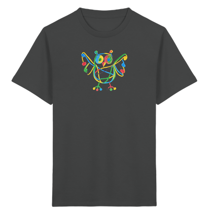 Farbpunkt Eule Kinder Shirt - Kinder Bio T-Shirt