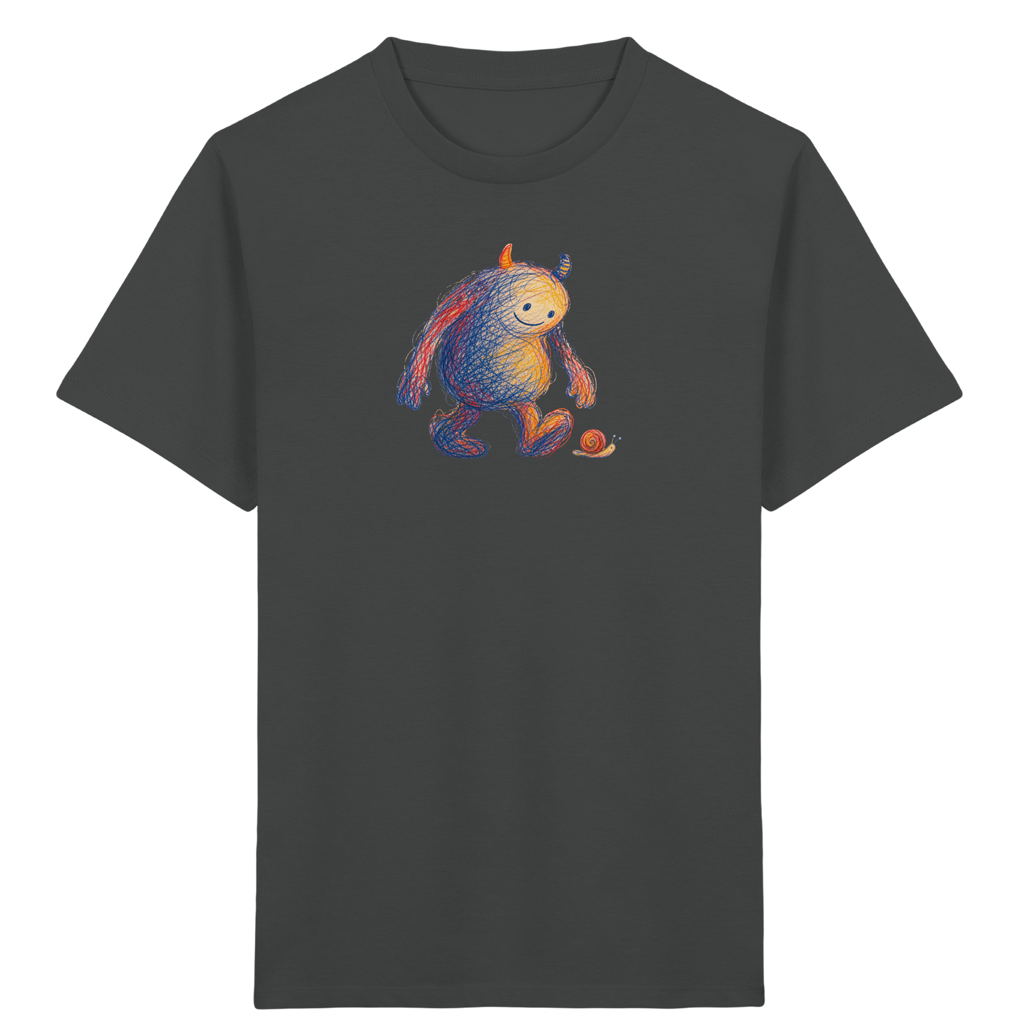 Schneckenfreund Monster Kinder T-Shirt - Kinder Bio T-Shirt