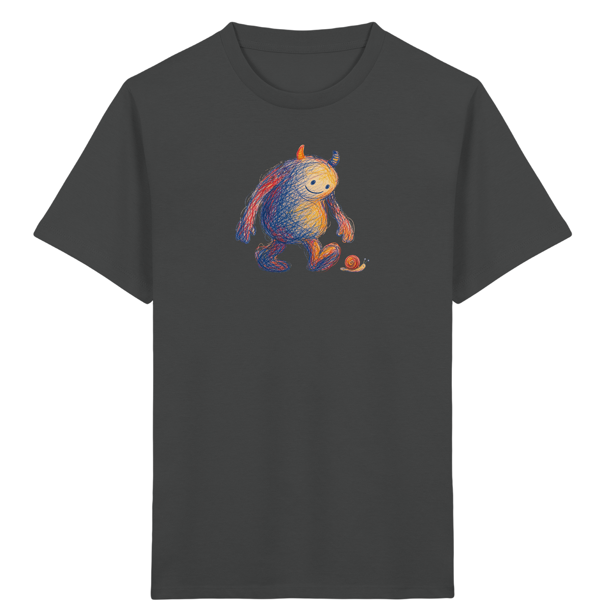 Schneckenfreund Monster Kinder T-Shirt - Kinder Bio T-Shirt