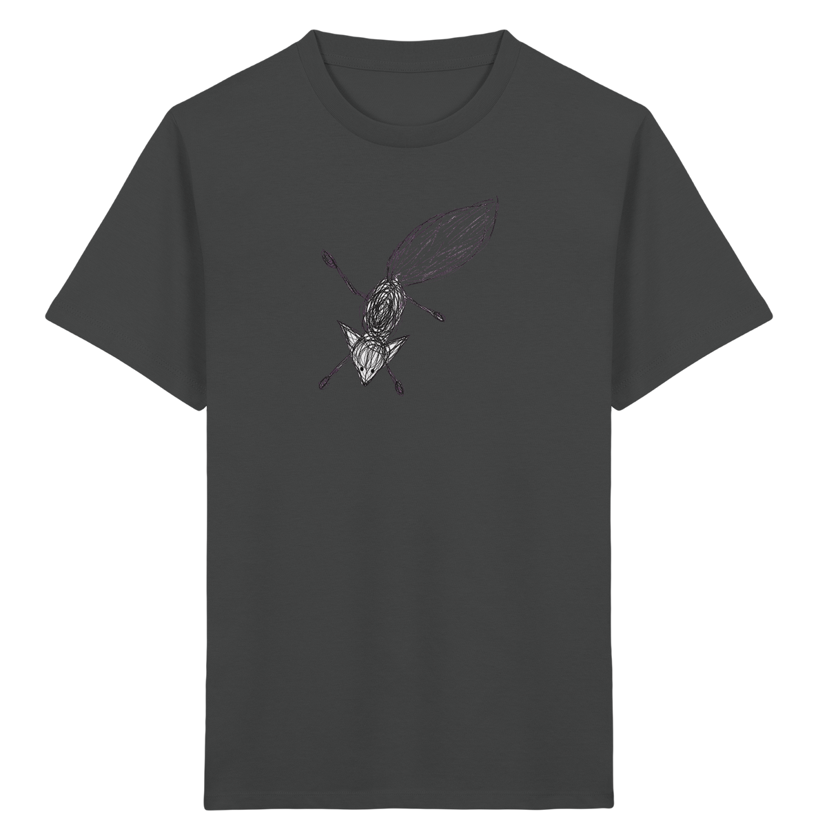 Fuchs von oben gezeichnet - Kinder Bio T-Shirt