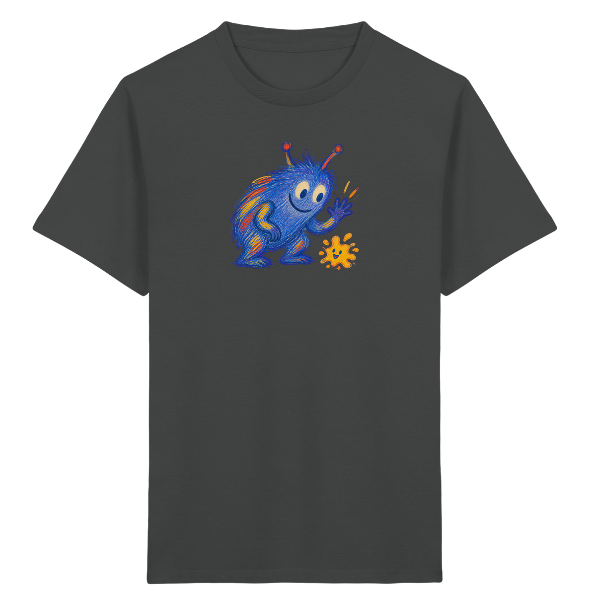 Klecksfreund Monster Kinder T-Shirt - Kinder Bio T-Shirt