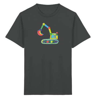 Bunter Punkt Bagger - Kinder Bio T-Shirt