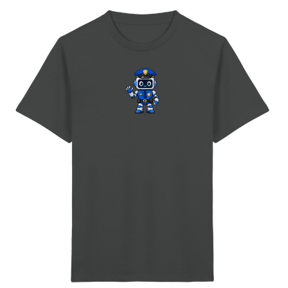Pixel Roboter Polizei: Winkendes Kinder-T-Shirt - Kinder T-Shirt
