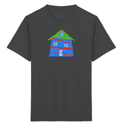 Blaues Balkenhaus Kinder T-Shirt - Kinder Bio T-Shirt