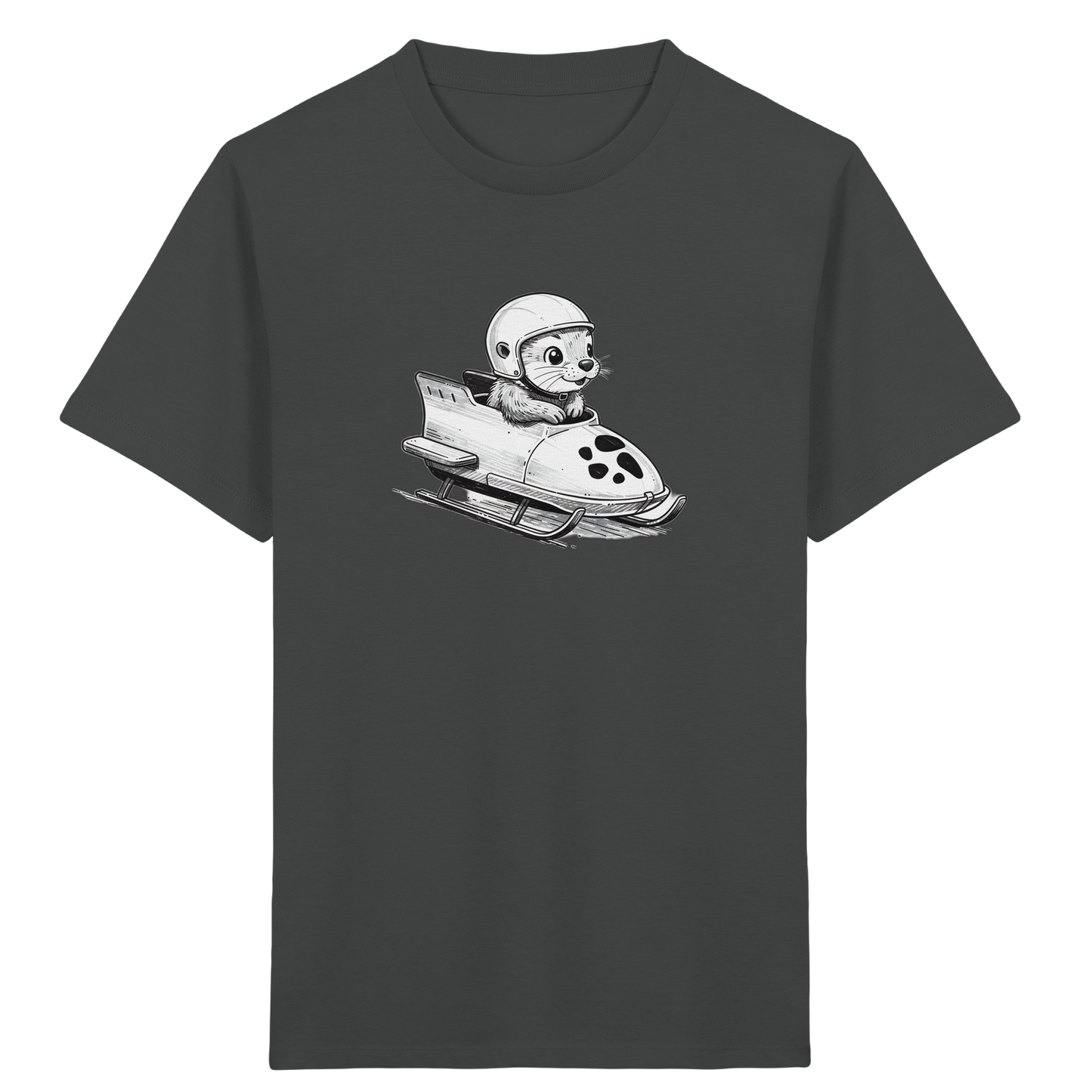 Otter Bob Abenteuer: Helm auf, Spaß rein! - Kinder Bio T-Shirt