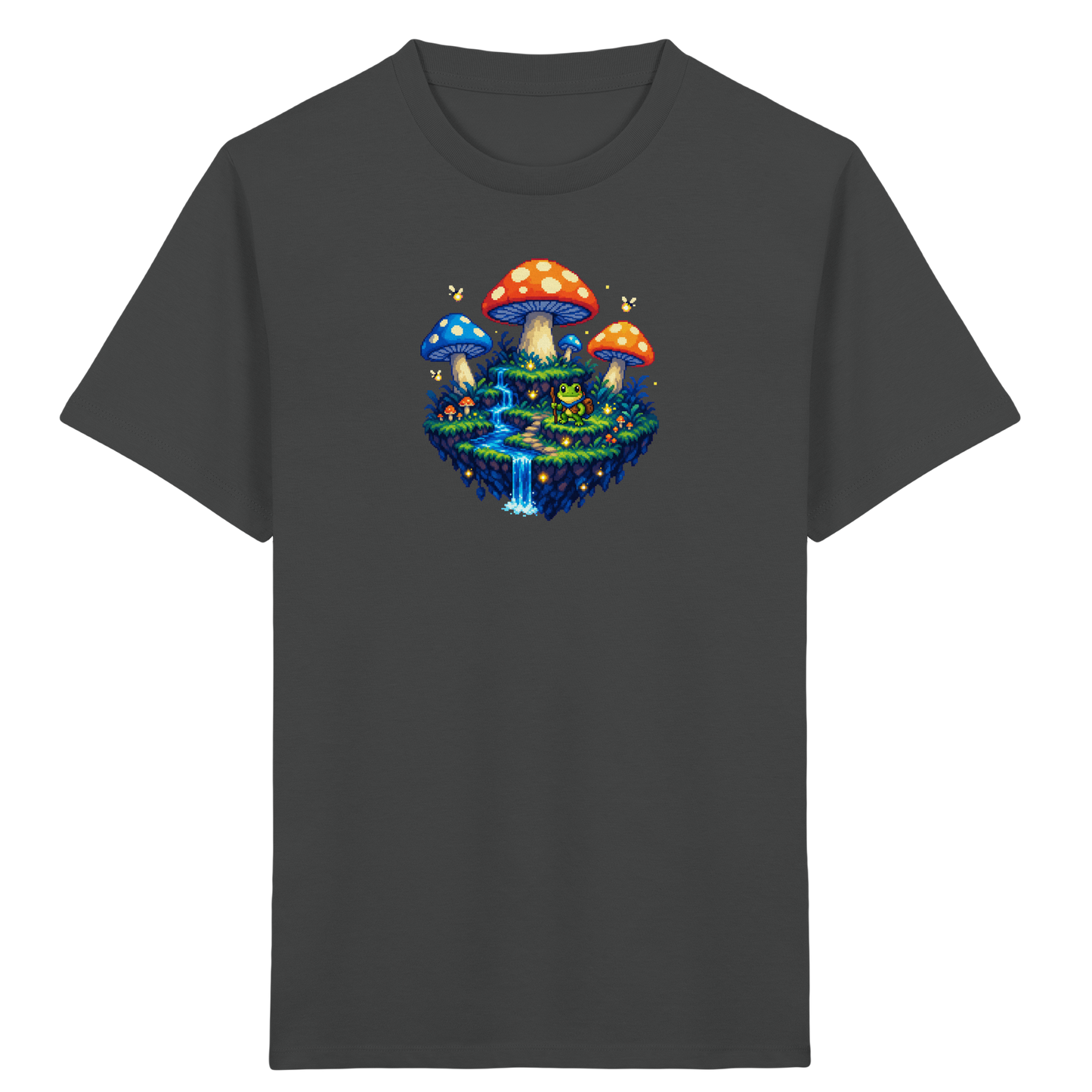 Magisches Pixel Abenteuer Frosch Shirt - Kinder Bio T-Shirt
