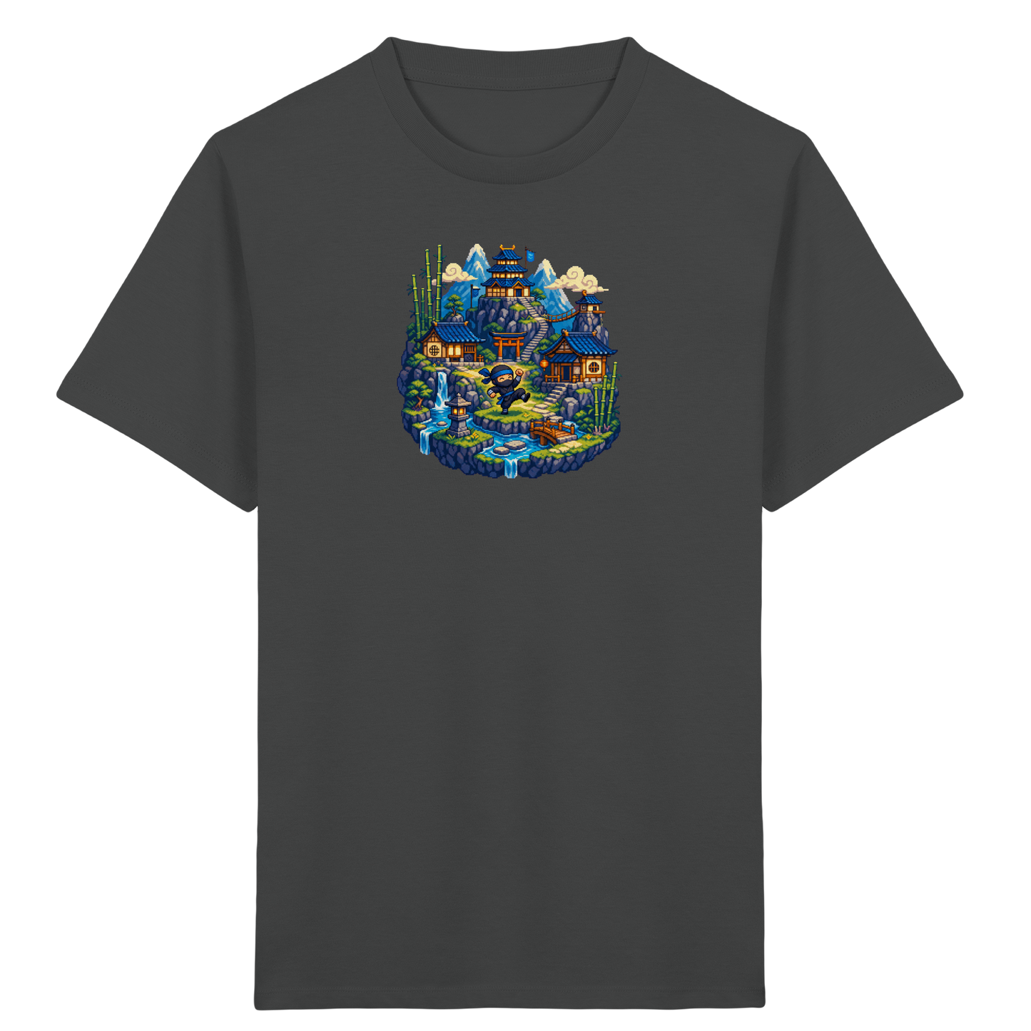 Cooles Ninja Pixel Art T-Shirt - Kinder Bio T-Shirt