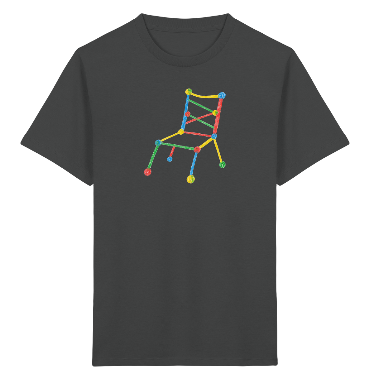 Bunter Kritzelstuhl für Kinder - Kinder Bio T-Shirt