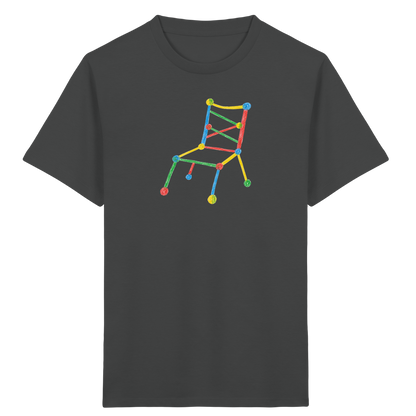 Bunter Kritzelstuhl für Kinder - Kinder Bio T-Shirt