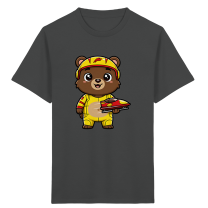 Bären-Rennfahrer T-Shirt: Abenteuer pur! - Kinder Bio T-Shirt