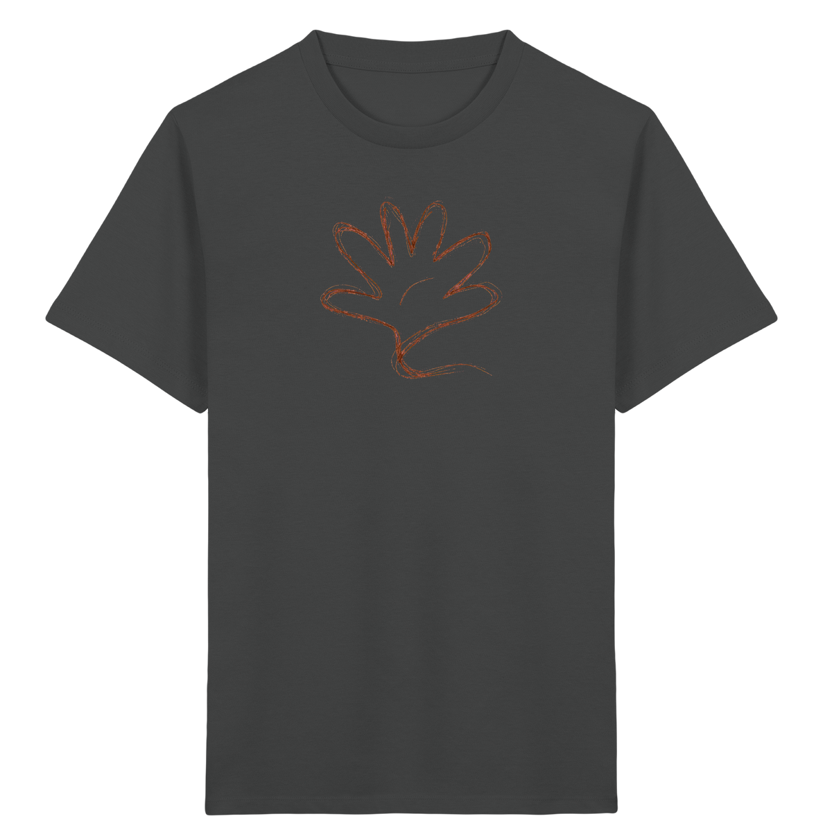 Kakaobraune Schlingenhand Kinder Shirt - Kinder Bio T-Shirt