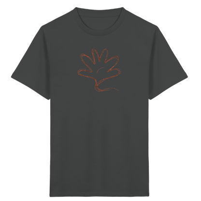 Kakaobraune Schlingenhand Kinder Shirt - Kinder Bio T-Shirt