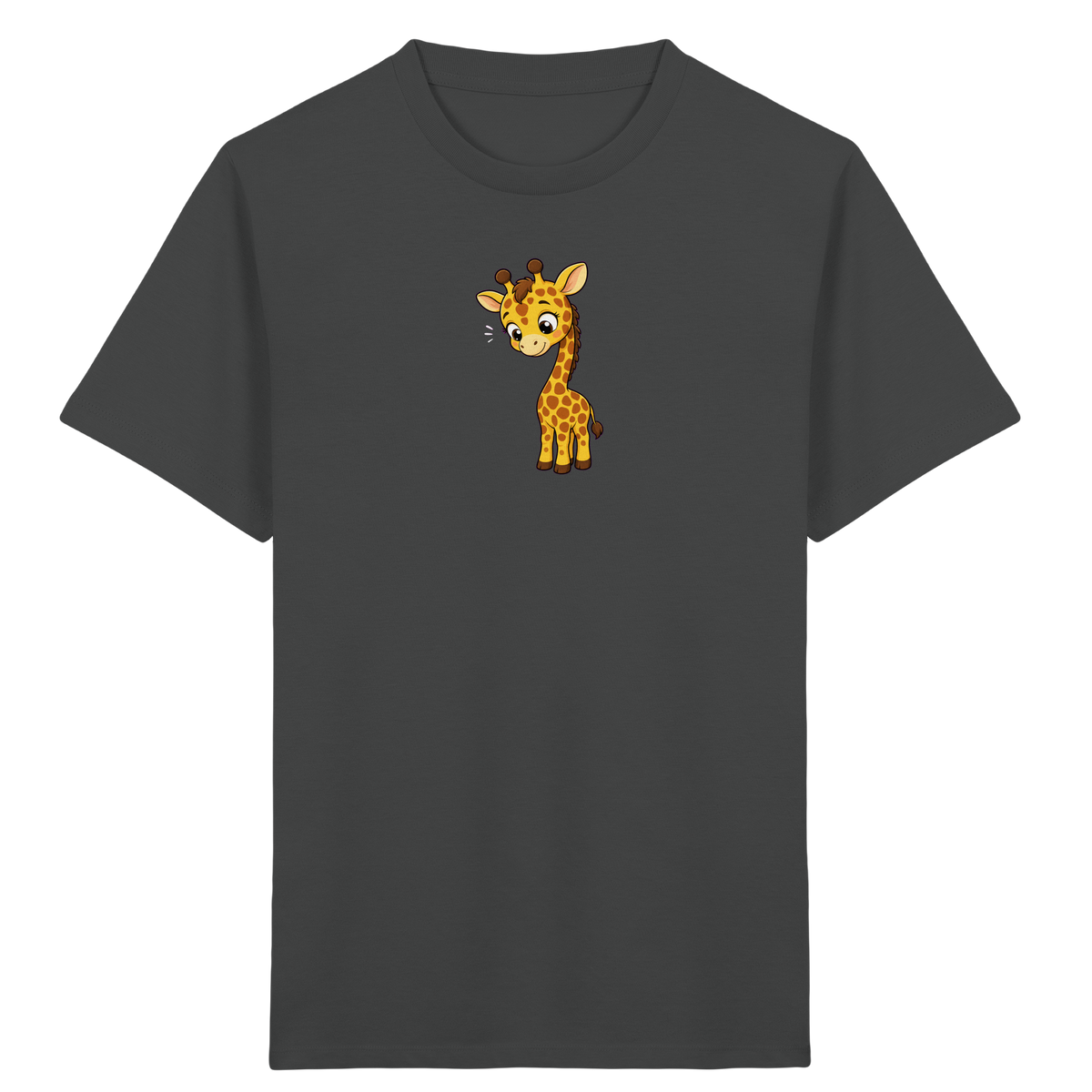 Niedliche Giraffe: Fröhliches Kinder-T-Shirt - Kinder Bio T-Shirt