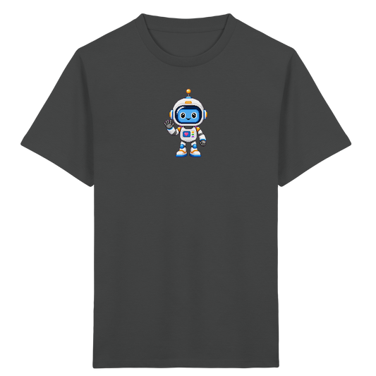 Roboter-Astronaut: Pixel-Herz-Weltraum-Shirt - Kinder T-Shirt