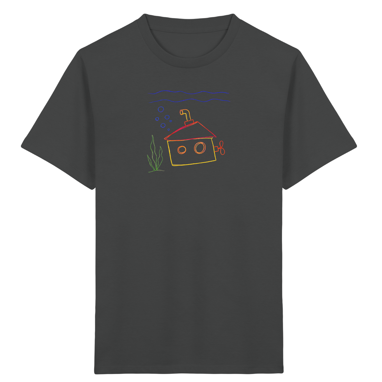 Fröhliches U-Boot Kinder T-Shirt - Kinder Bio T-Shirt