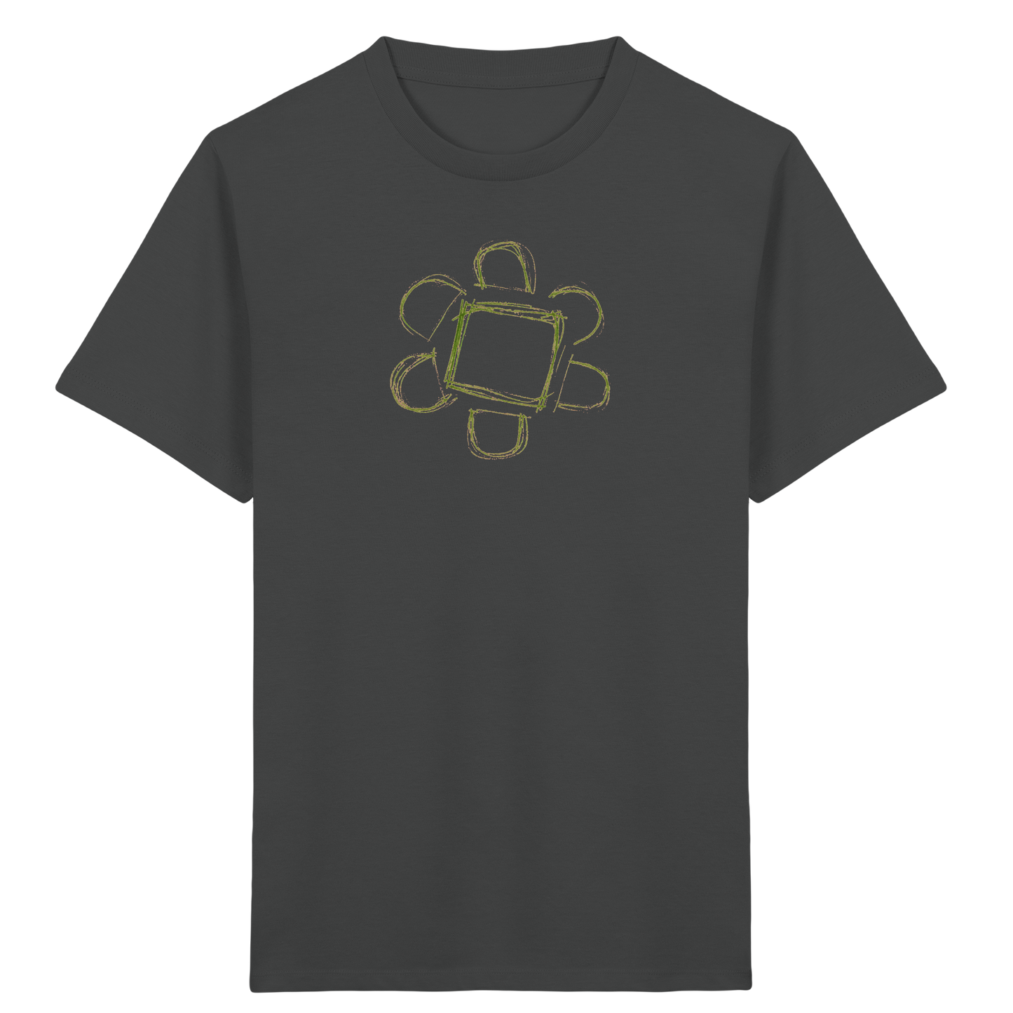 Waldgrüne Eckenblume Kinder T-Shirt - Kinder Bio T-Shirt