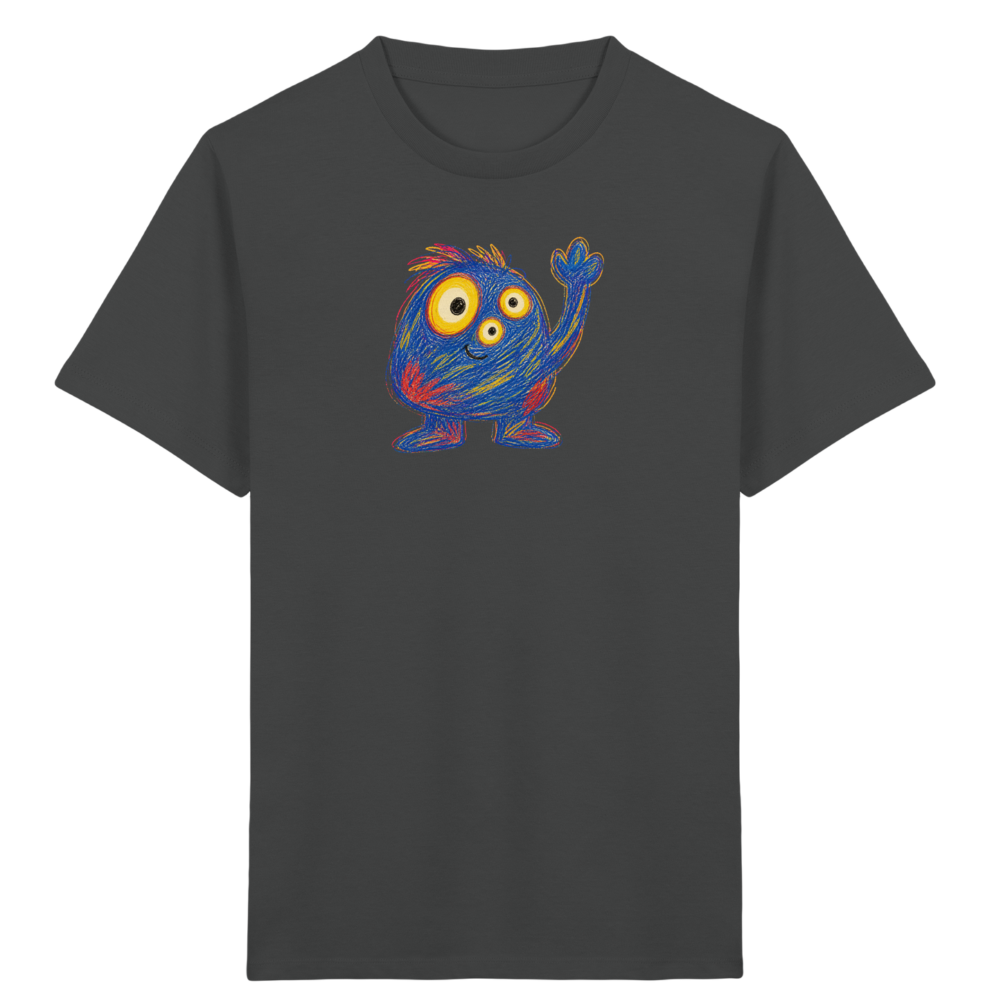 Dreiäuglein winkt fröhlich - Kinder Bio T-Shirt