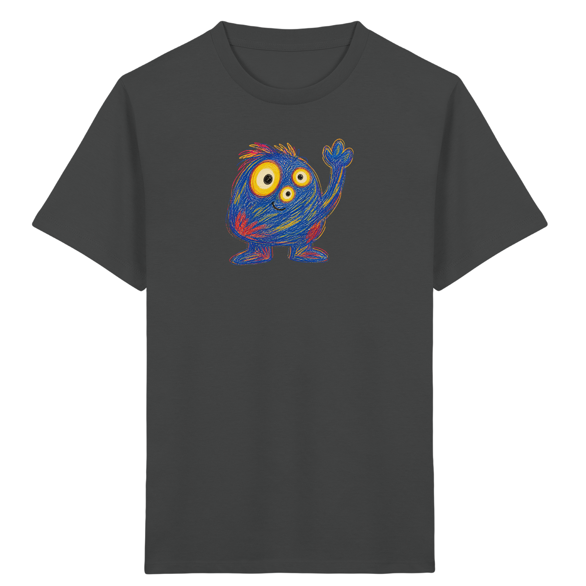 Dreiäuglein winkt fröhlich - Kinder Bio T-Shirt