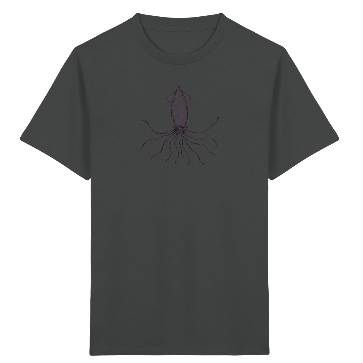 Kraken von oben gezeichnet - Kinder Bio T-Shirt