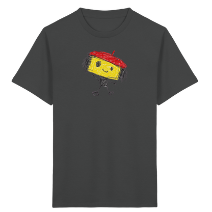 Kritzelkopf mit roter Mütze - Kinder Bio T-Shirt