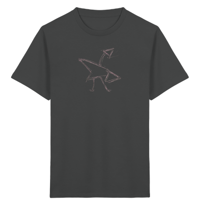 Graphitgrauer Strichvogel Kinder T-Shirt - Kinder Bio T-Shirt