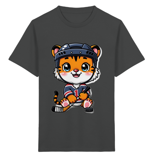 Eishockey Tiger: Cooles Kinder T-Shirt - Kinder Bio T-Shirt