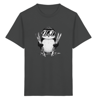 Pinguin auf Skiern: Vintage Kinder T-Shirt - Kinder Bio T-Shirt