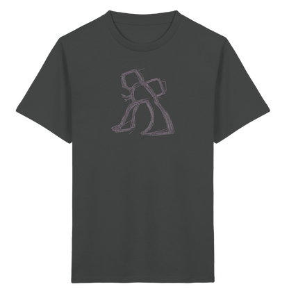 Wackel-T-Rex mit Ranzen - Kinder Bio T-Shirt