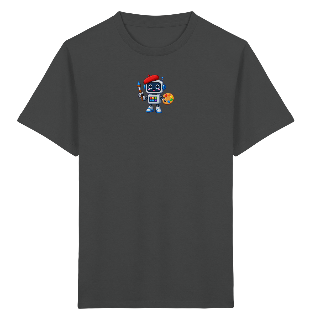 Pixel Roboter Künstler T-Shirt für Kinder - Kinder T-Shirt