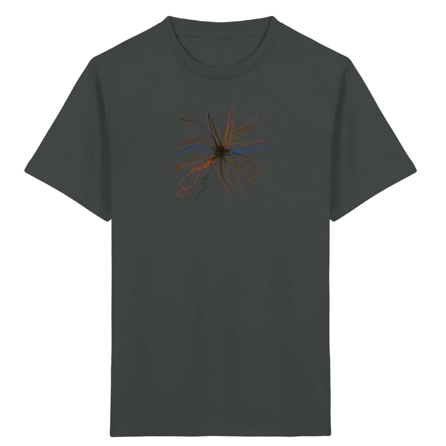 Dynamisches Kunst T-Shirt mit Strahlen - Kinder Bio T-Shirt