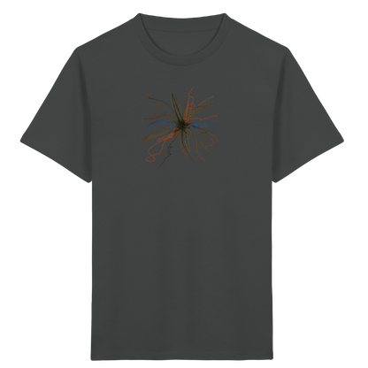 Dynamisches Kunst T-Shirt mit Strahlen - Kinder Bio T-Shirt
