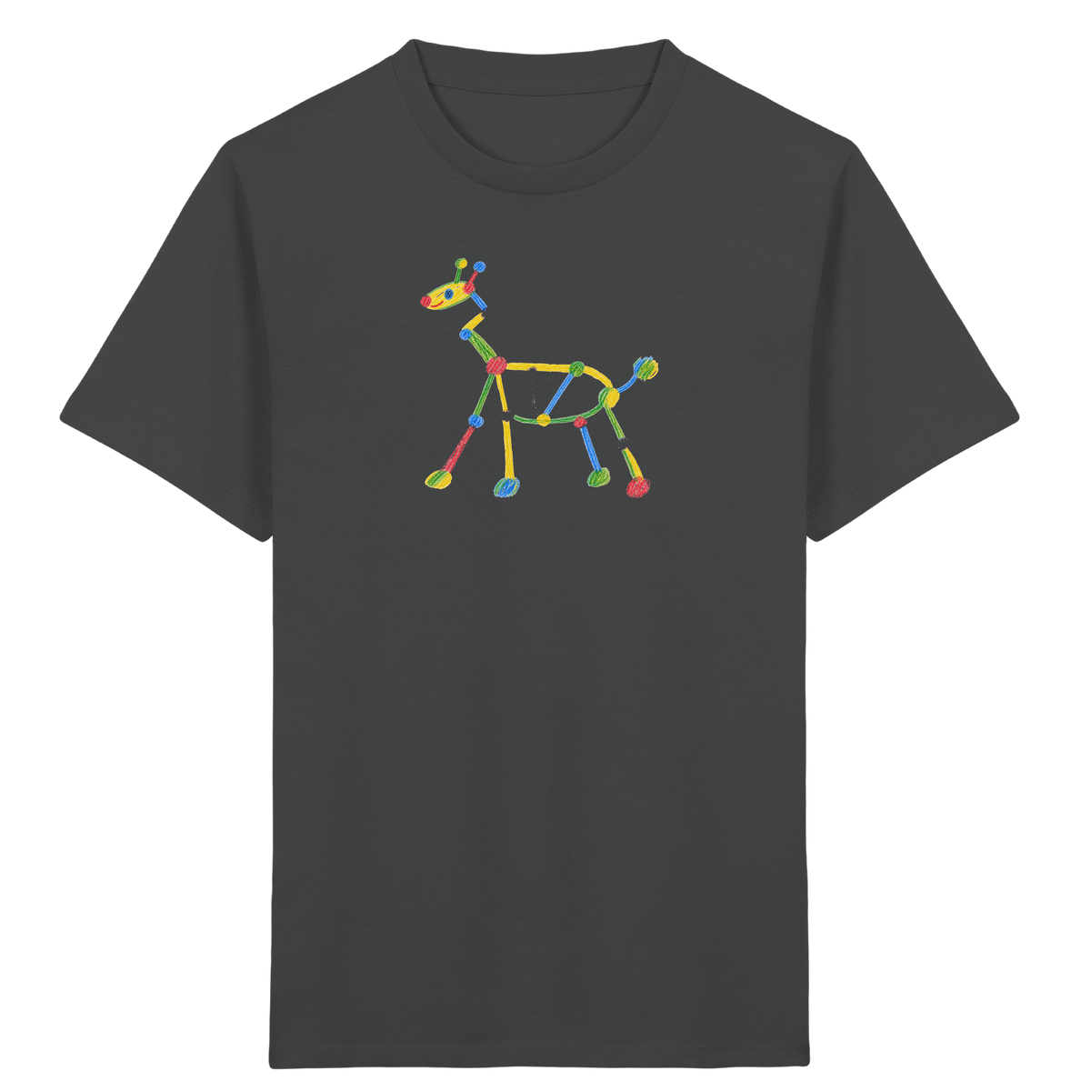 Farbpunkt Giraffe Kinder T-Shirt - Kinder Bio T-Shirt