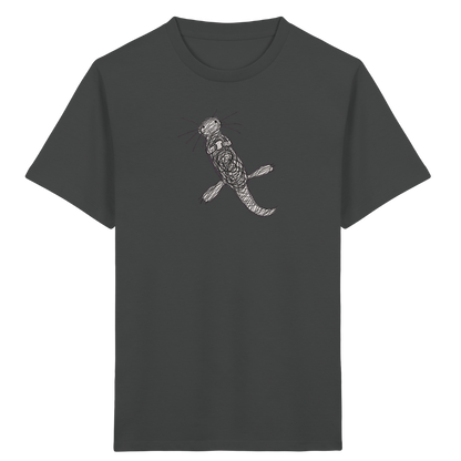 Otter von oben gezeichnet - Kinder Bio T-Shirt