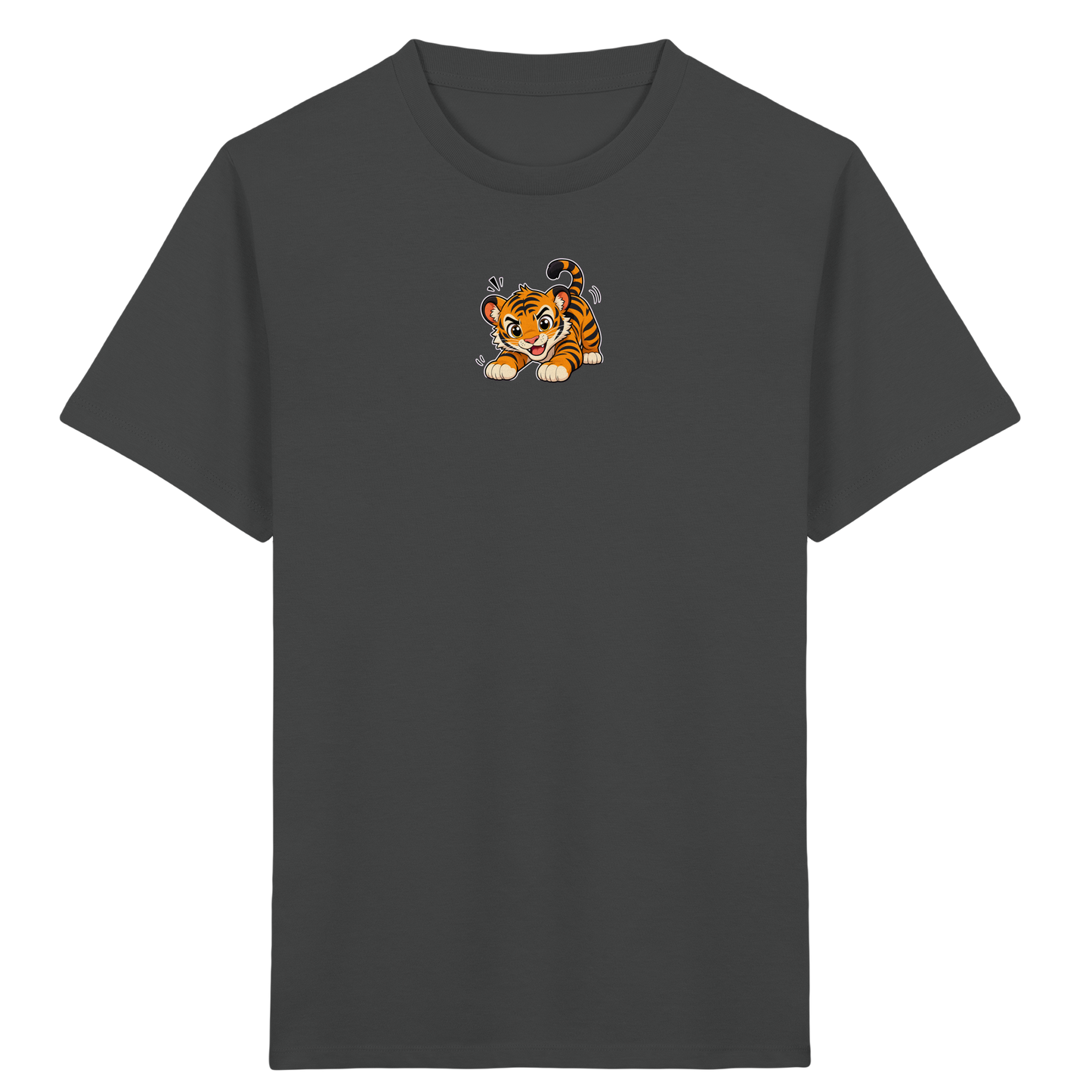 Verspielter Tiger: Fröhliches Kinder T-Shirt - Kinder Bio T-Shirt