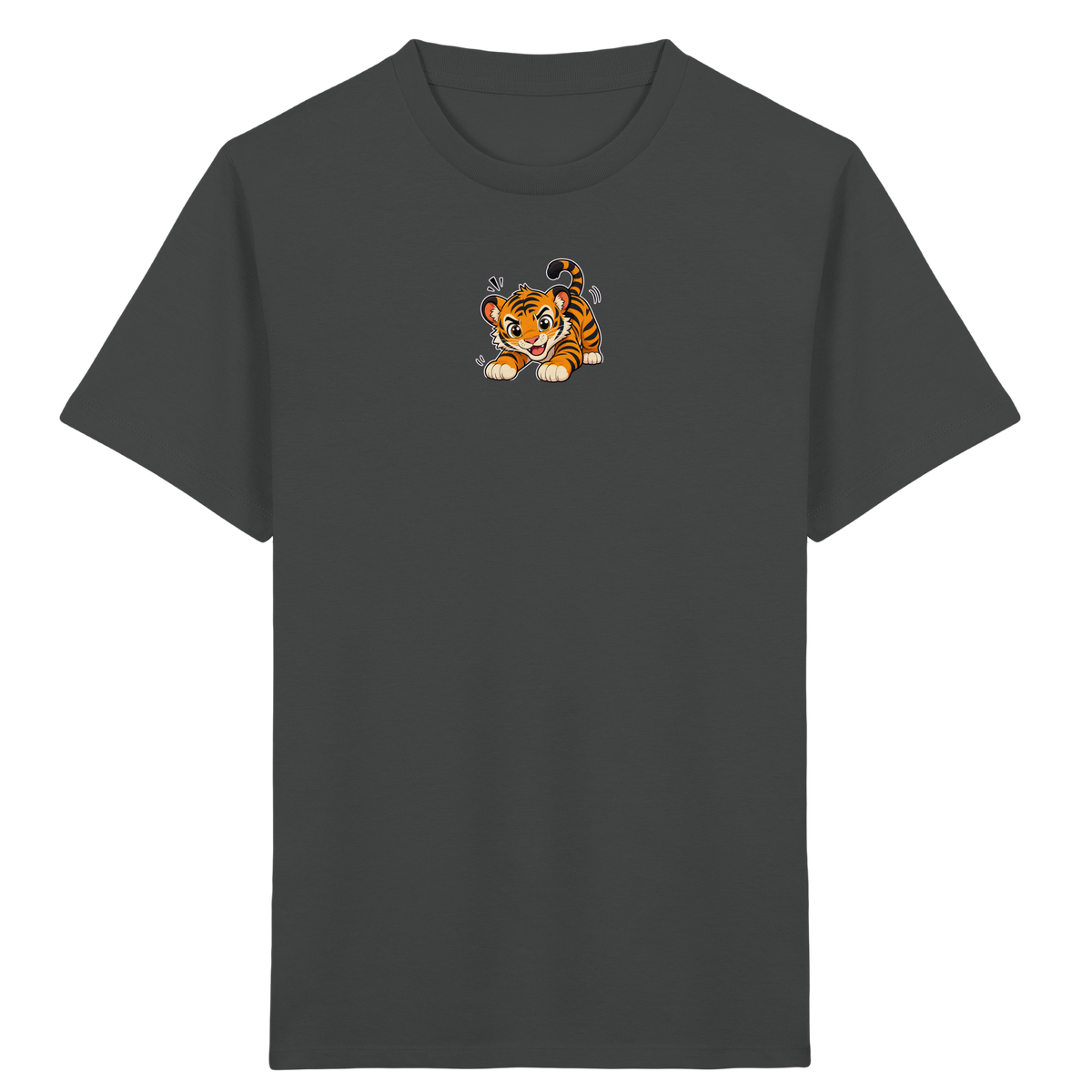 Verspielter Tiger: Fröhliches Kinder T-Shirt - Kinder Bio T-Shirt