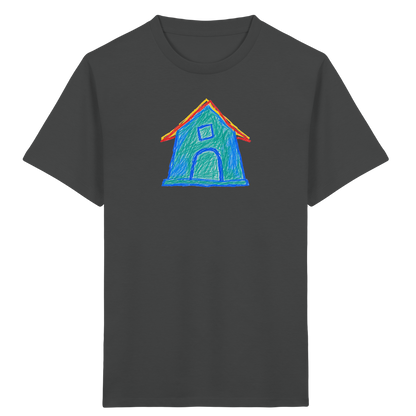 Zweifarbiger Dachbogen Haus - Kinder Bio T-Shirt